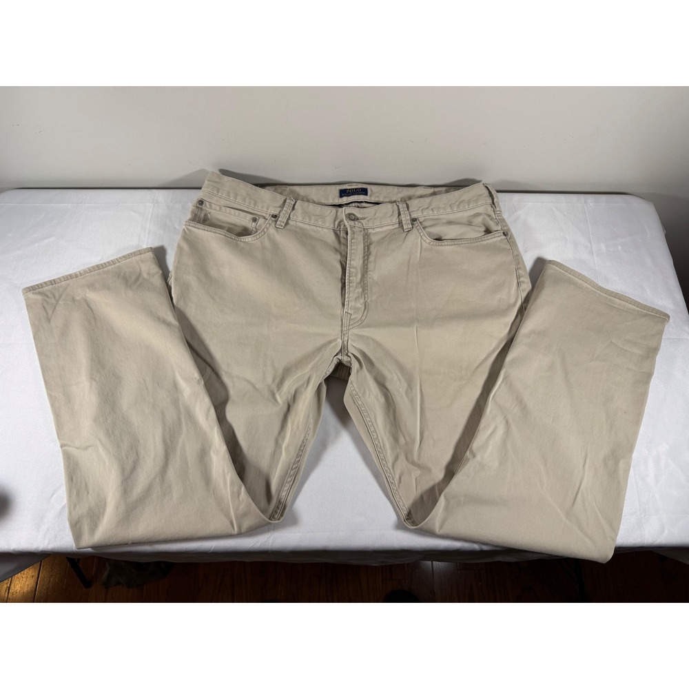 Polo Ralph Lauren Mens Tan Khaki Straight Leg Chino Pants 40x32